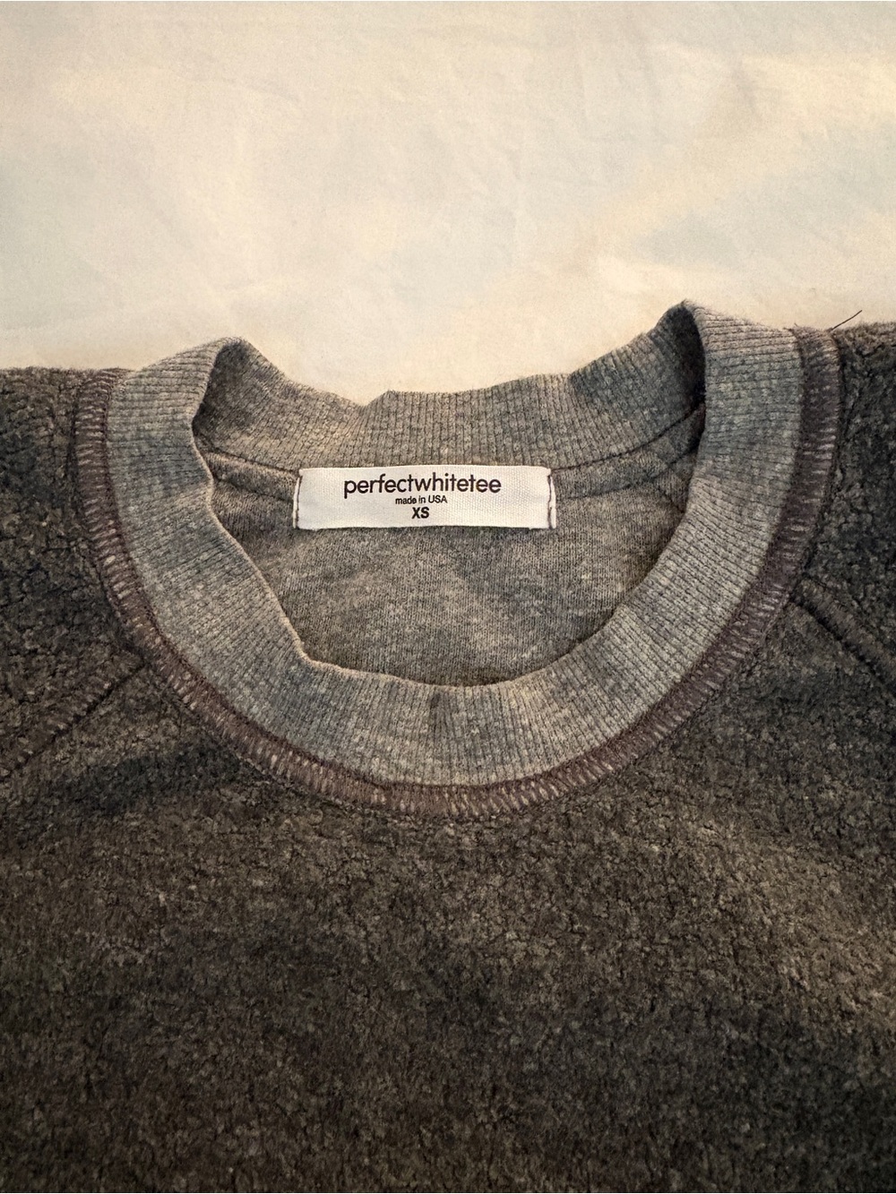 Perfect White Tee women's Ziggy "Shrunken" sweatshirt - Picture 3 of 7